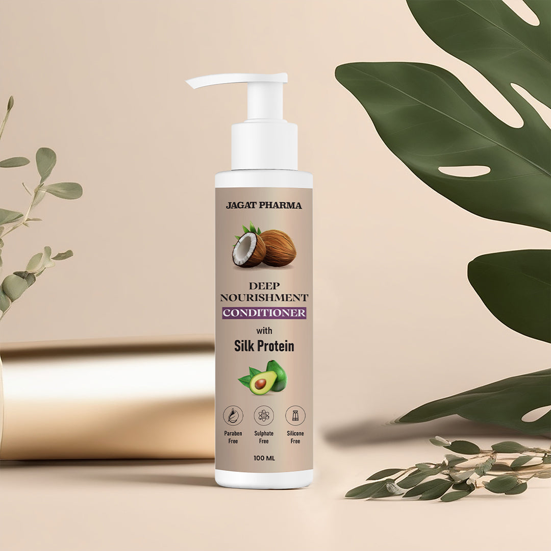 Jagat Pharma Deep Nourishment Conditioner With Silk Protein - Unlock Luxurious Silkiness for Your Hair