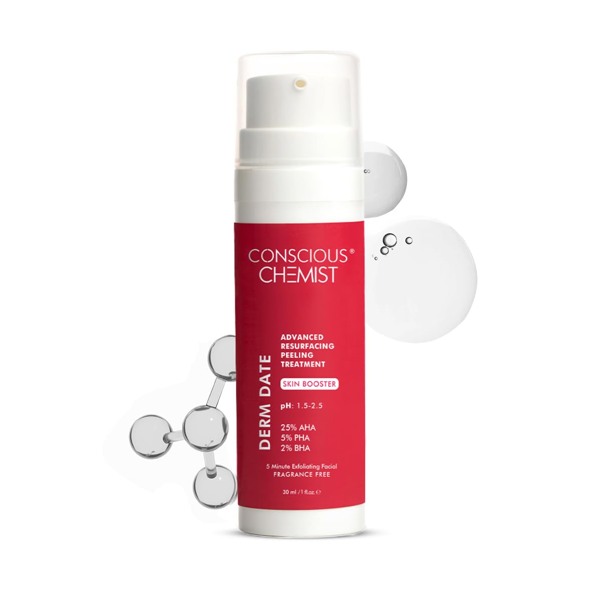 Conscious Chemist Advanced AHA BHA Peeling Solution 30ml Exfoliating Serum