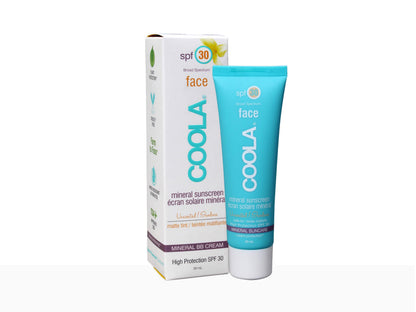 Coola mineral sunscreen packaging on a white background