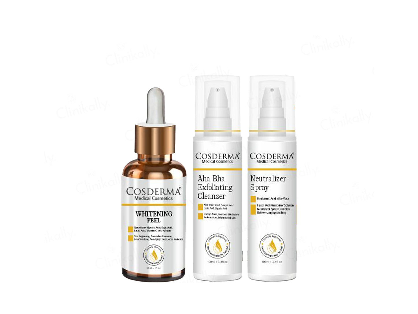 Cosderma Whitening Gel Peel Chemical Peeling Facial Kit