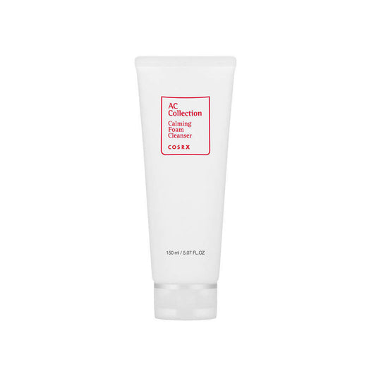 Cosrx AC Collection Calming Foam Cleanser tube on a white background