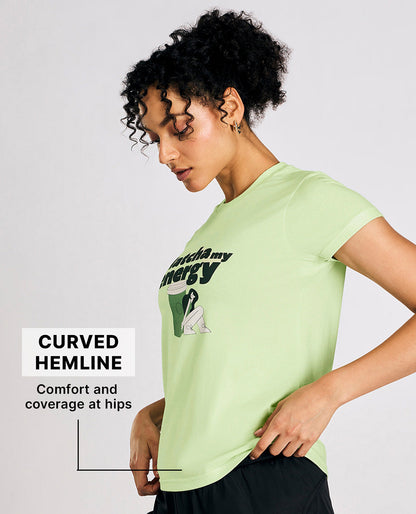Cotton Everyday Essential Top Neon