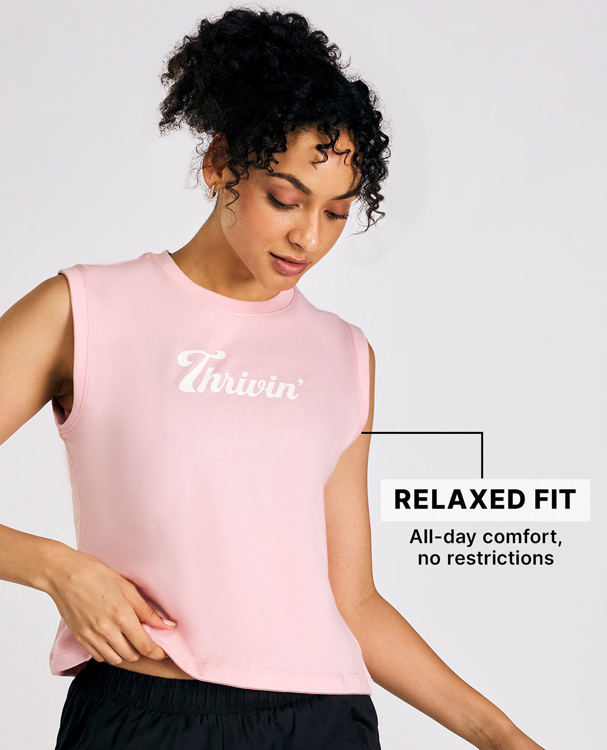 Kica Cotton Muscle Tank Top Pink