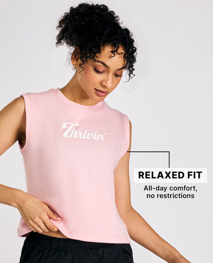 Kica Cotton Muscle Tank Top Pink