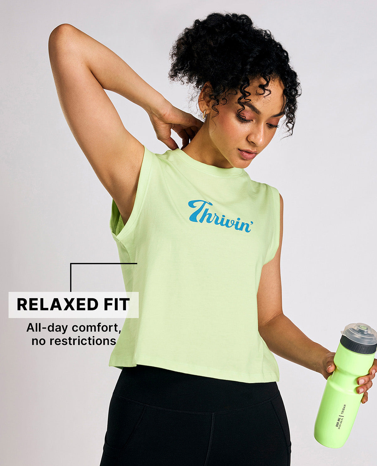 Kica Cotton Muscle Tank Top Neon
