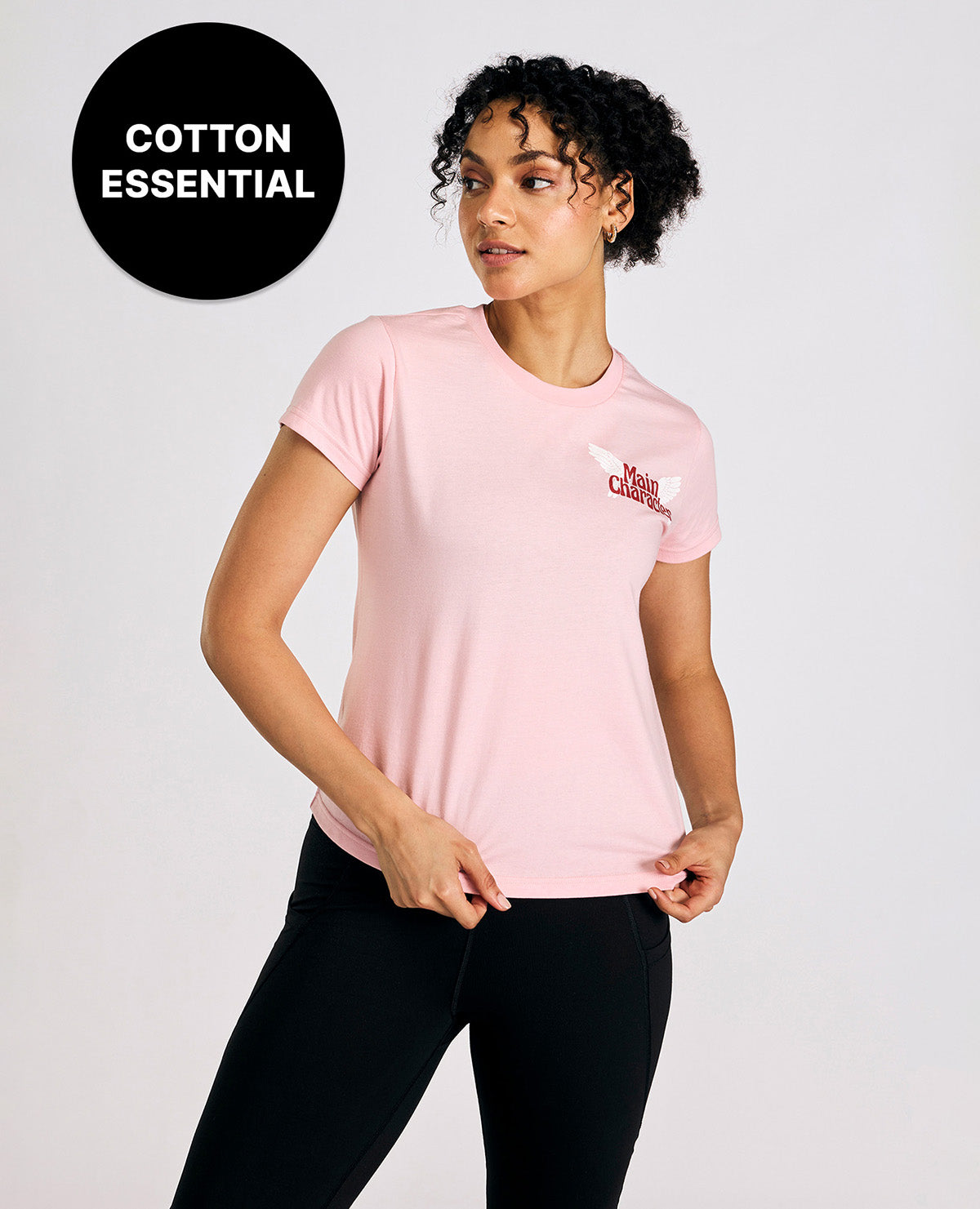 Cotton Everyday Essential Top Pink