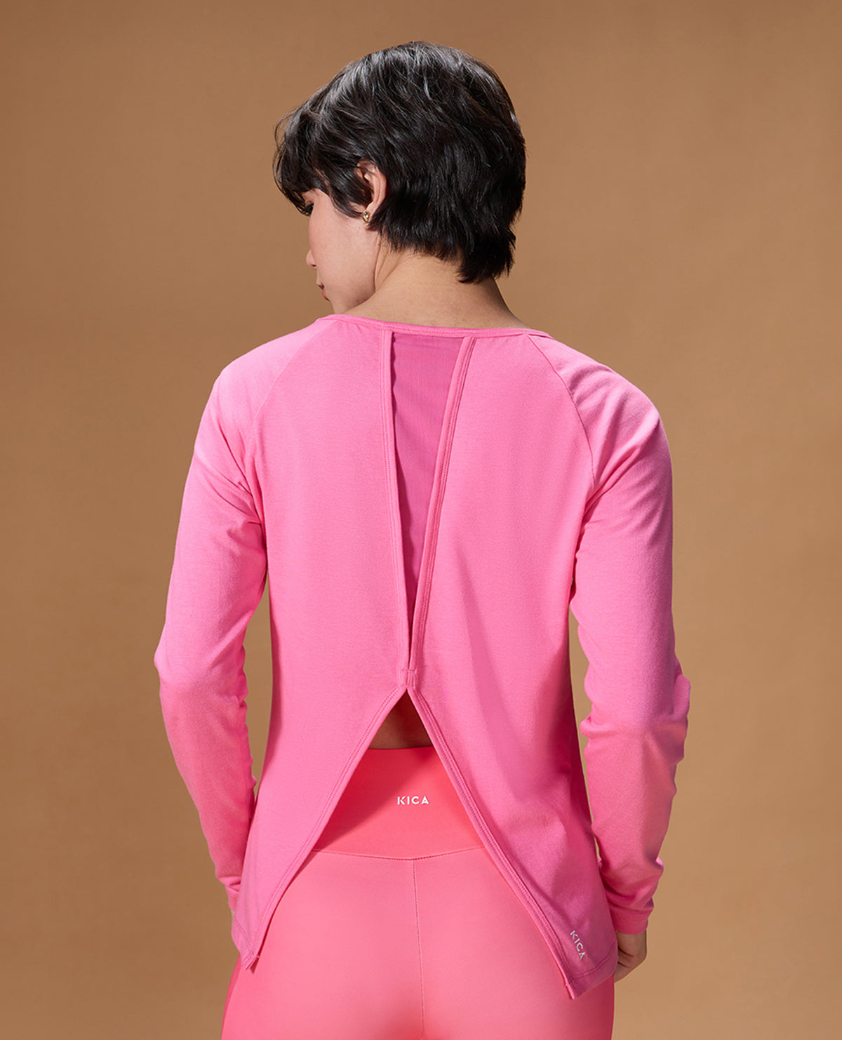 Cotton Yoga Top Pink
