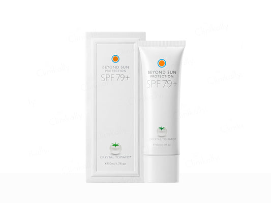 Sunscreen product with packaging on a white background