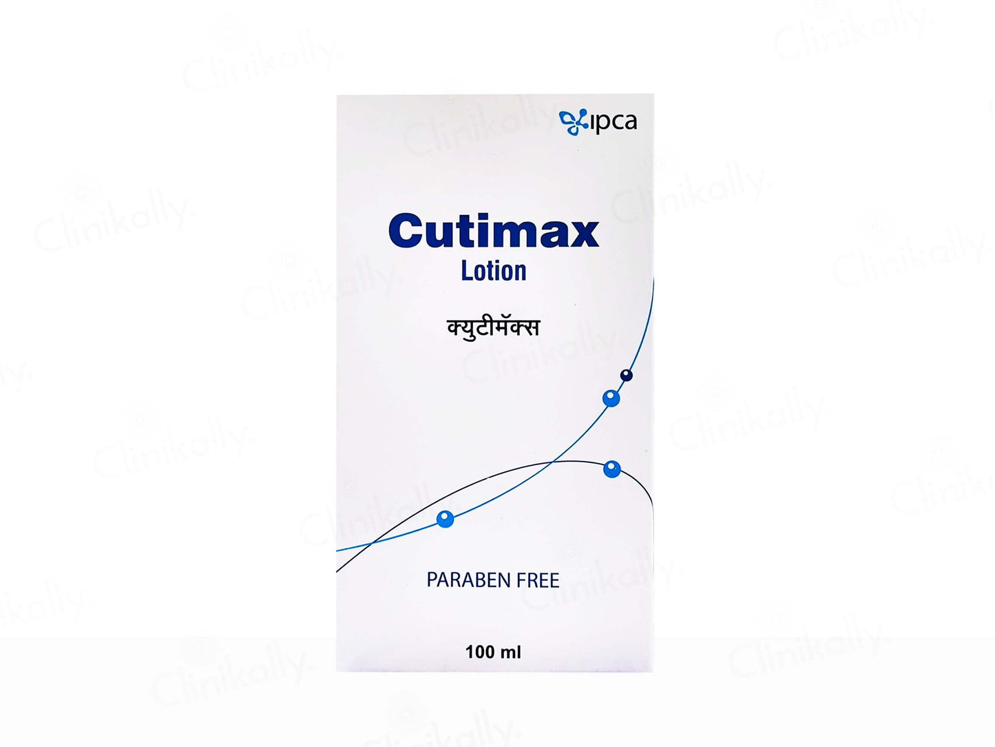 Cutimax Lotion packaging with IPCA branding on a white background