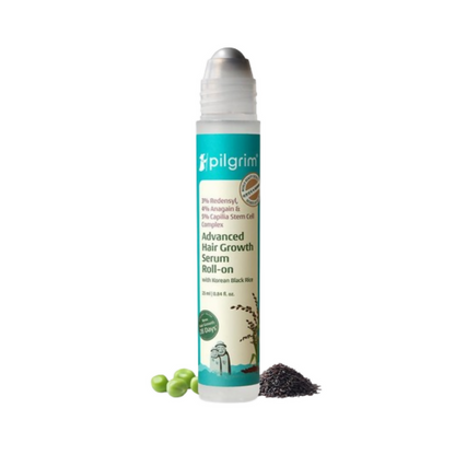 Pilgrim 3% Redensyl, 4% Anagain & 5% Capilia Stem Cell Complex Advanced Hair Growth Serum Roll-On