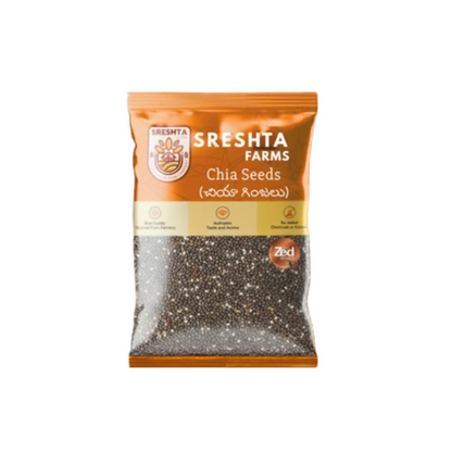 Sreshta Farms Raw Chia Seeds Natural & Nutrient-Rich Superfood