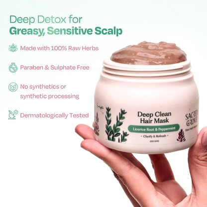 Sacred Grove Licorice & Peppermint Deep Clean Scalp Mask