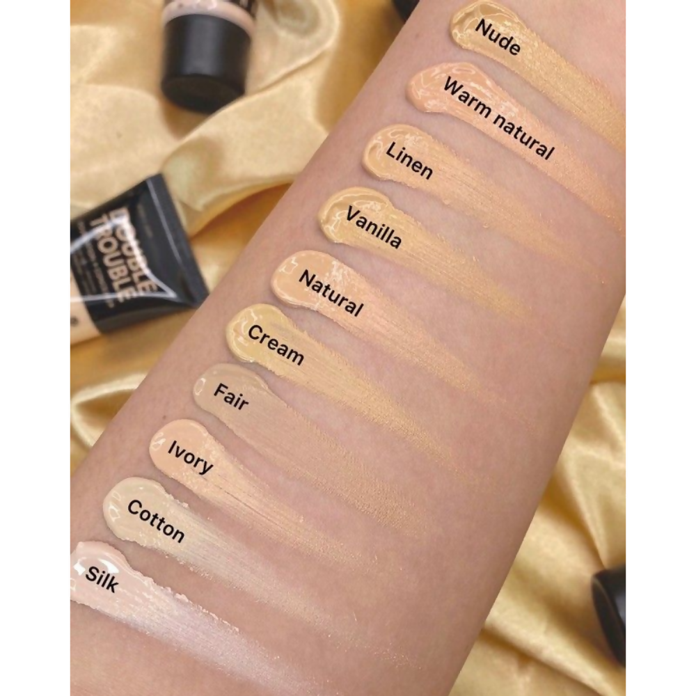 Rude Cosmetics Double Trouble Foundation + Concealer - Cocoa 16