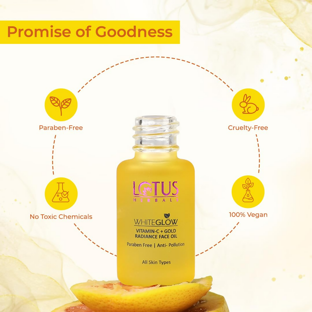 Lotus Herbals WhiteGlow Vitamin C and Gold Radiance Face Oil
