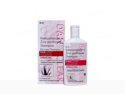DanClear shampoo bottle and box on a white background