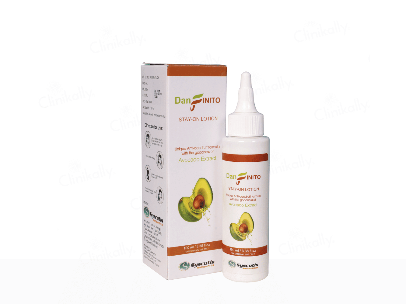 Darfinito lotion bottle and packaging on a white background