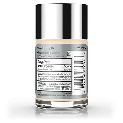 Neutrogena Healthy Skin Liquid Makeup Foundation, Broad Spectrum SPF 20 Feverfew,Classic Ivory