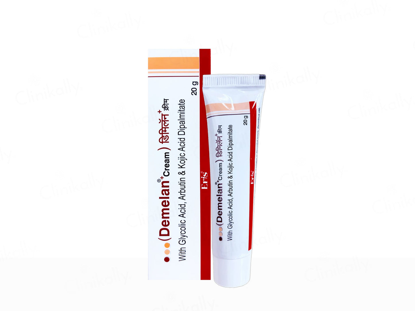Two tubes of Dermelan Cream on a white background
