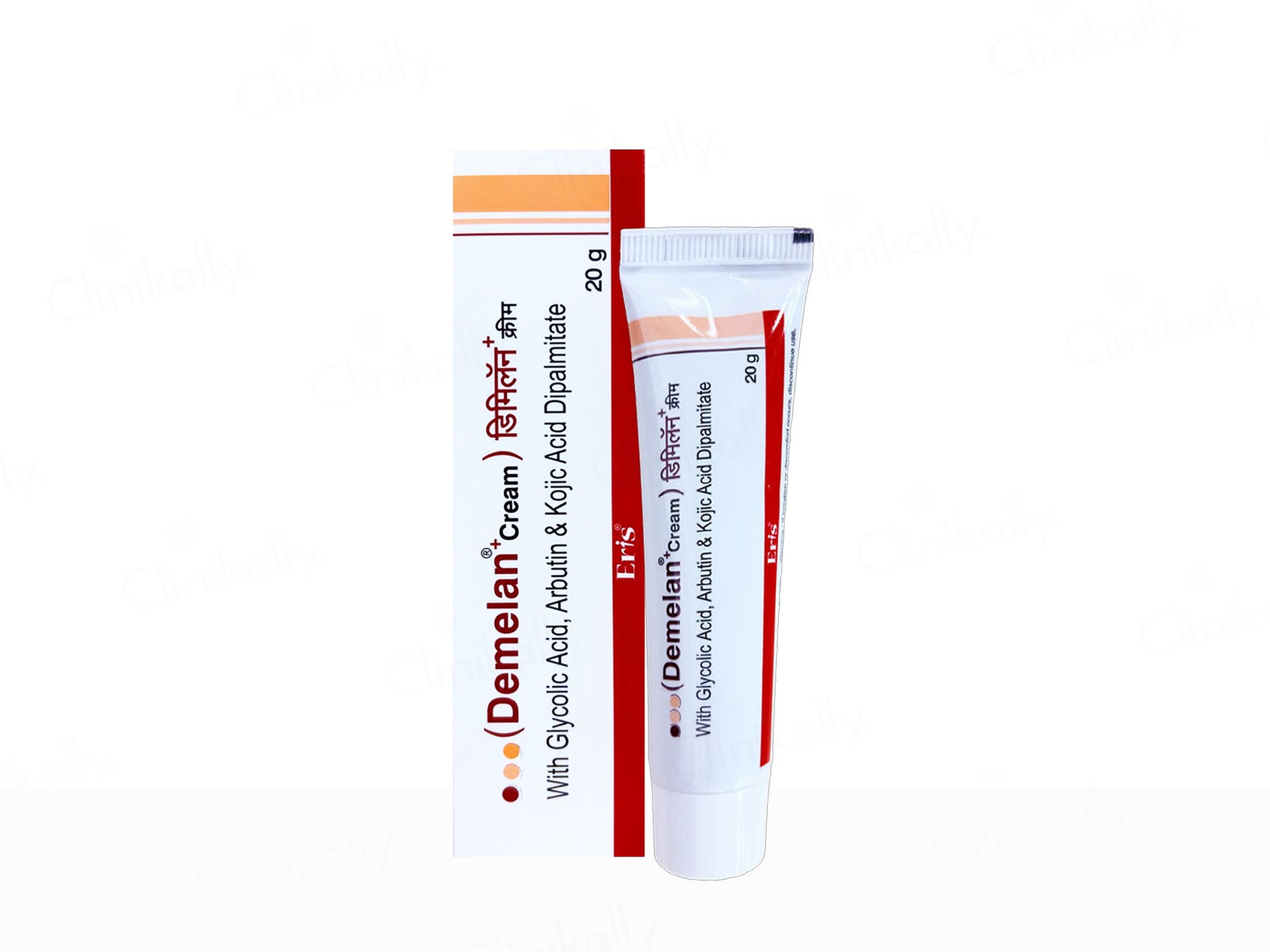 Two tubes of Dermelan Cream on a white background