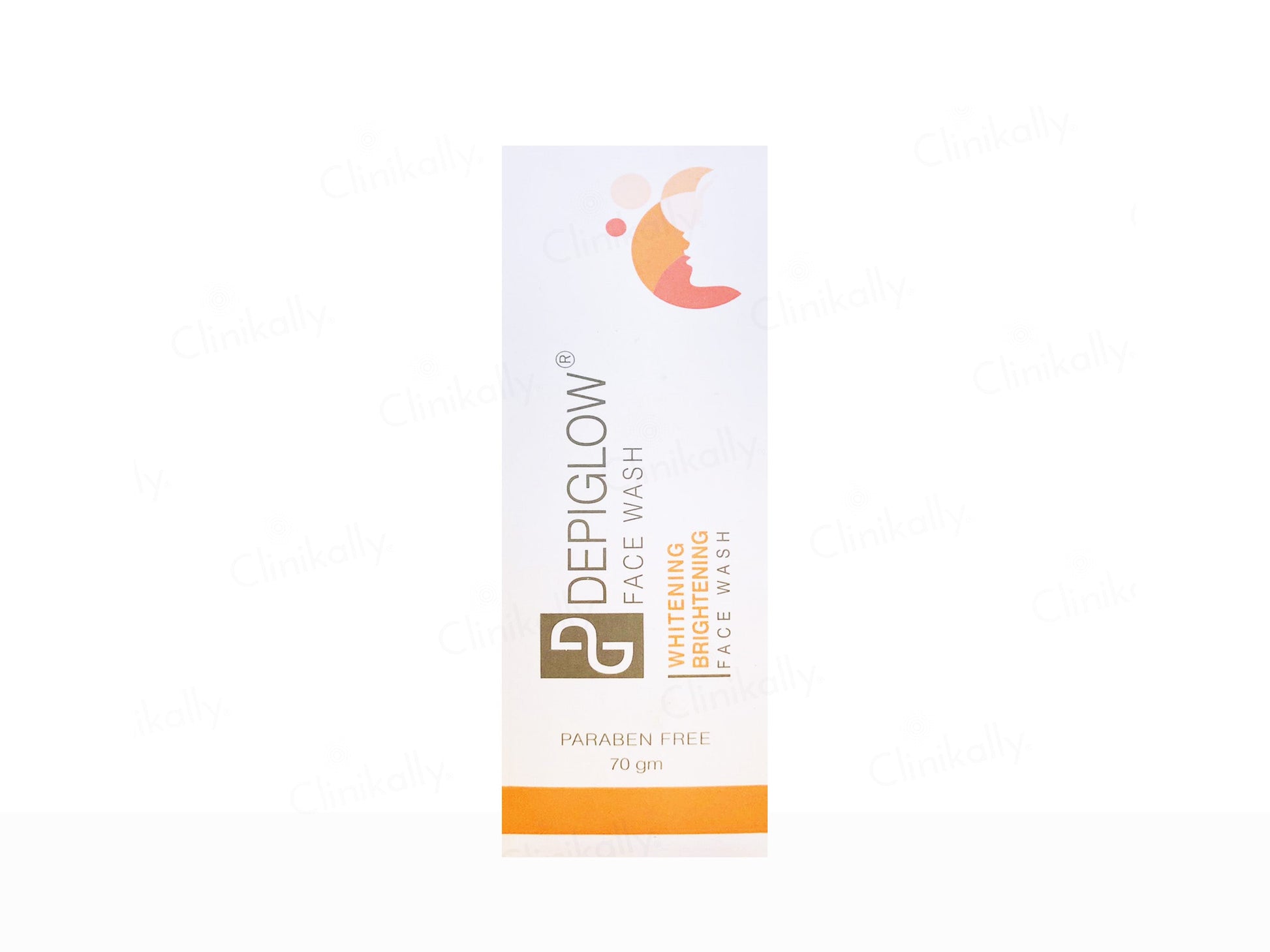 Depiglow face wash packaging on a white background