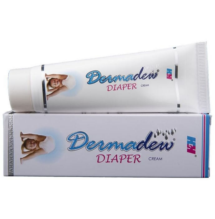 Dermadew Diaper Cream tube and packaging on a white background