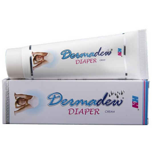 Dermadew Diaper Cream tube and packaging on a white background