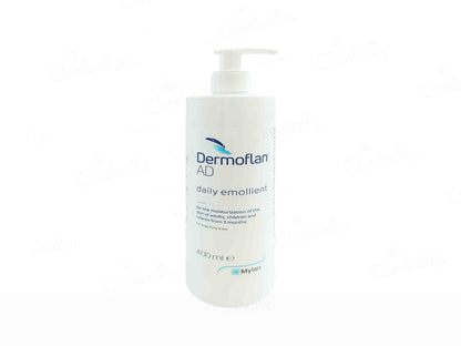 Dermoflan AD daily emollient bottle on a white background