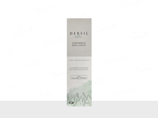 DERSIL moisturizing body lotion packaging on a white background