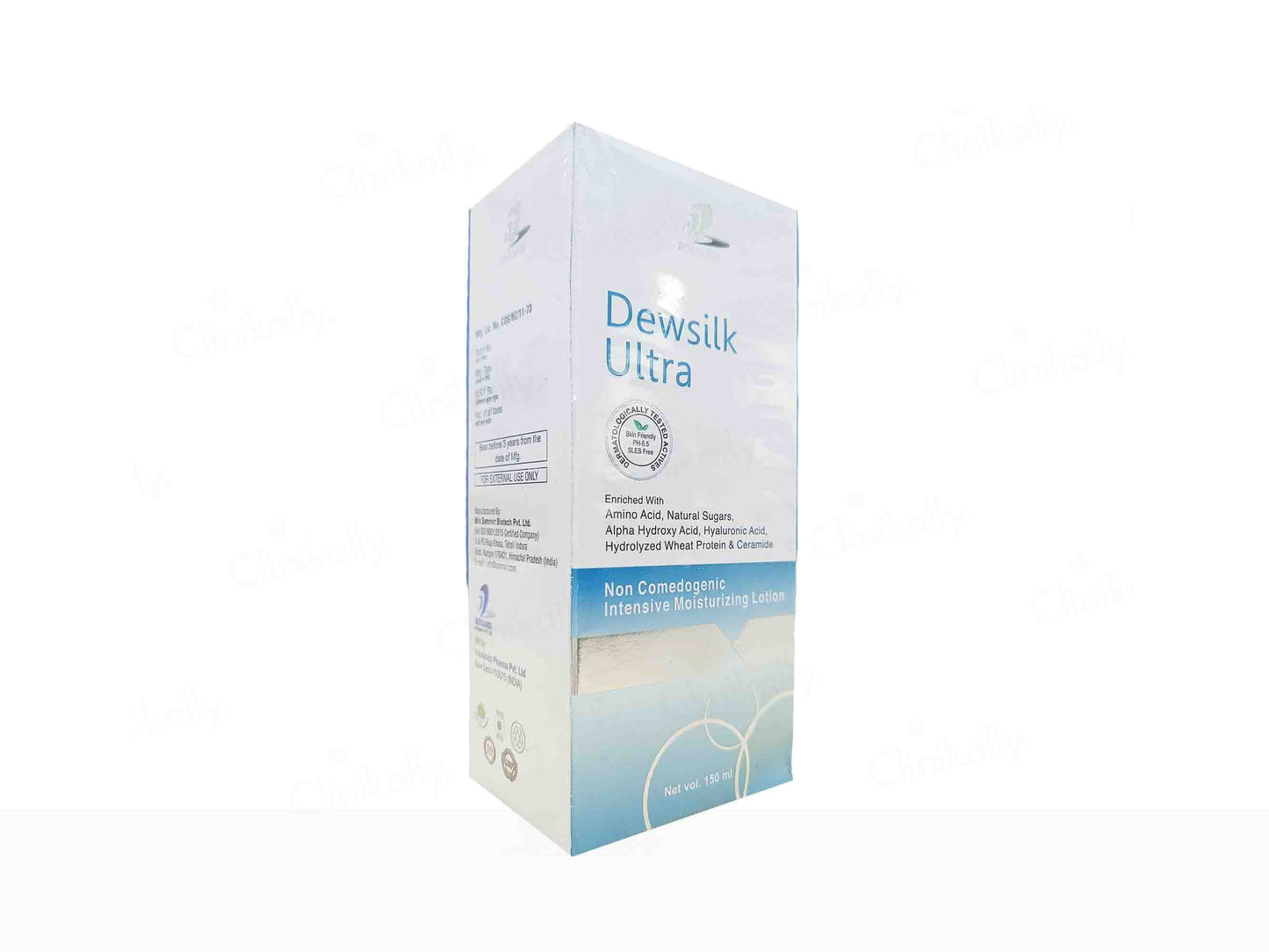 Dew silk ultra packaging on a white background