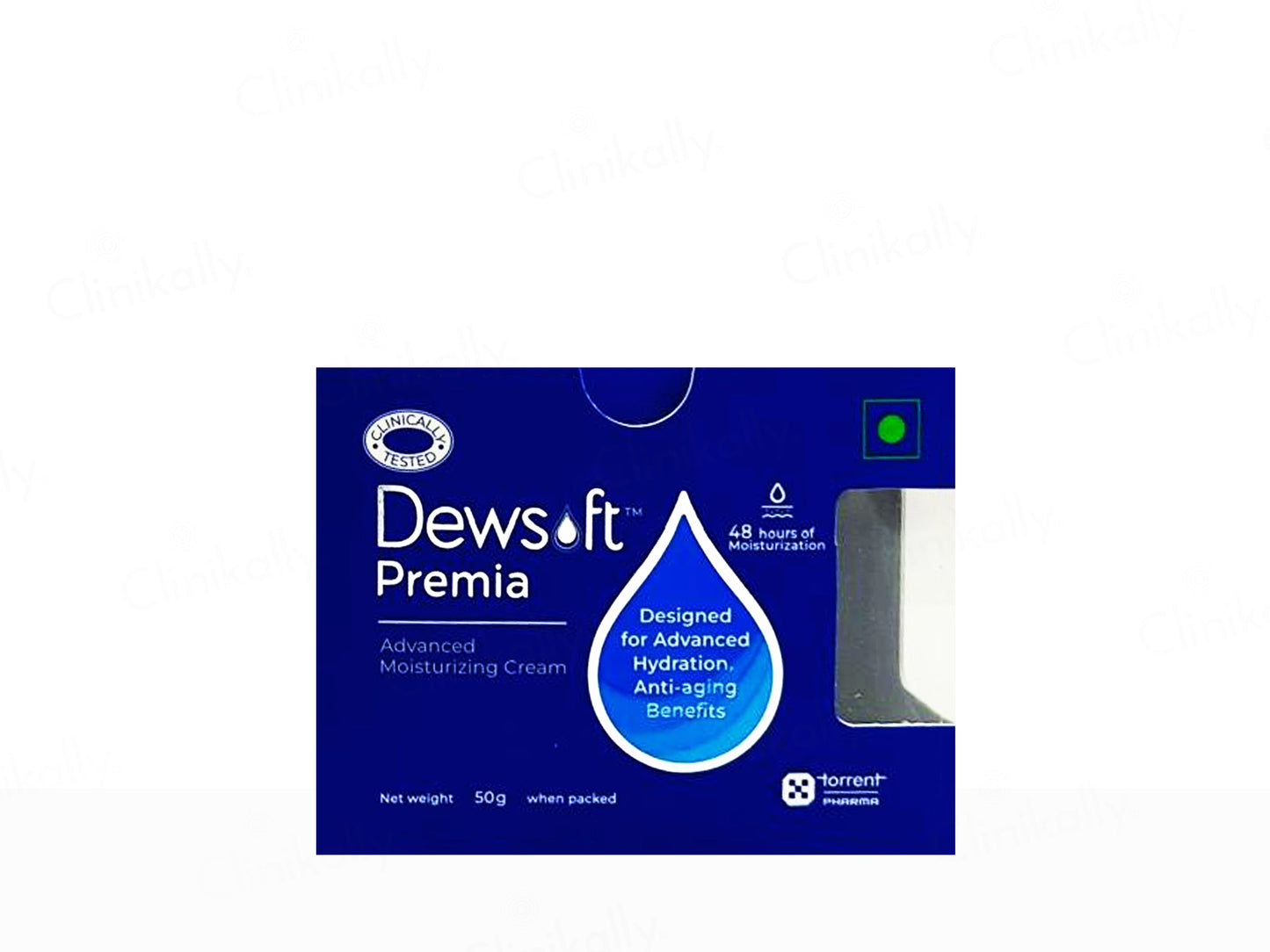 Dewsft Premia cream packaging on a white background