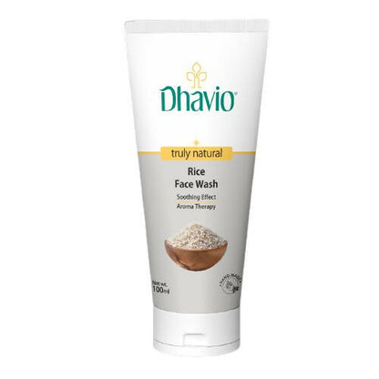 Dhavio Rice Face Wash tube on a white background