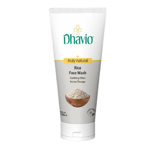 Dhavio Rice Face Wash tube on a white background