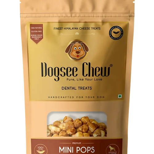 Dogsee Chew dental treats packaging on a white background