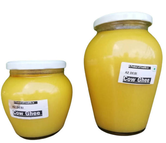 Freshon Pure Desi Malnad Cow Ghee Made From A2 Milk | Traditional Bilona Method | Pure & Natural Ghee