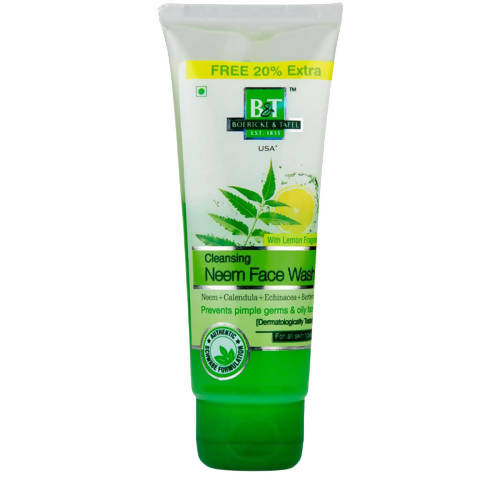Tube of B&T Cleansing Neem Face Wash on a white background