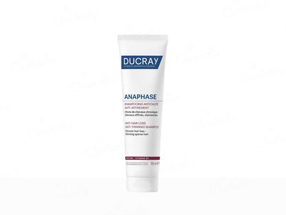 Ducray Anaphase shampoo tube on a white background
