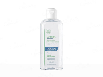 Shampoo bottle with 'Ducray' label on a white background