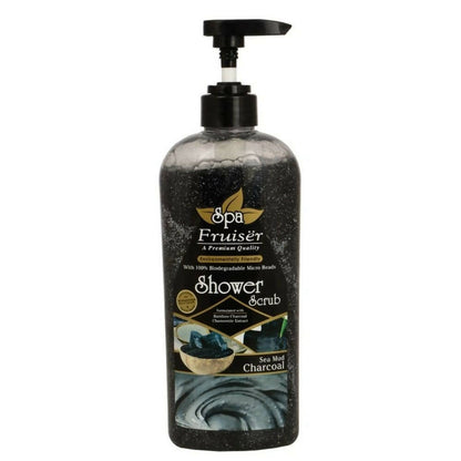 Fruiser Shower Scrub With Sea Mud Charcoal