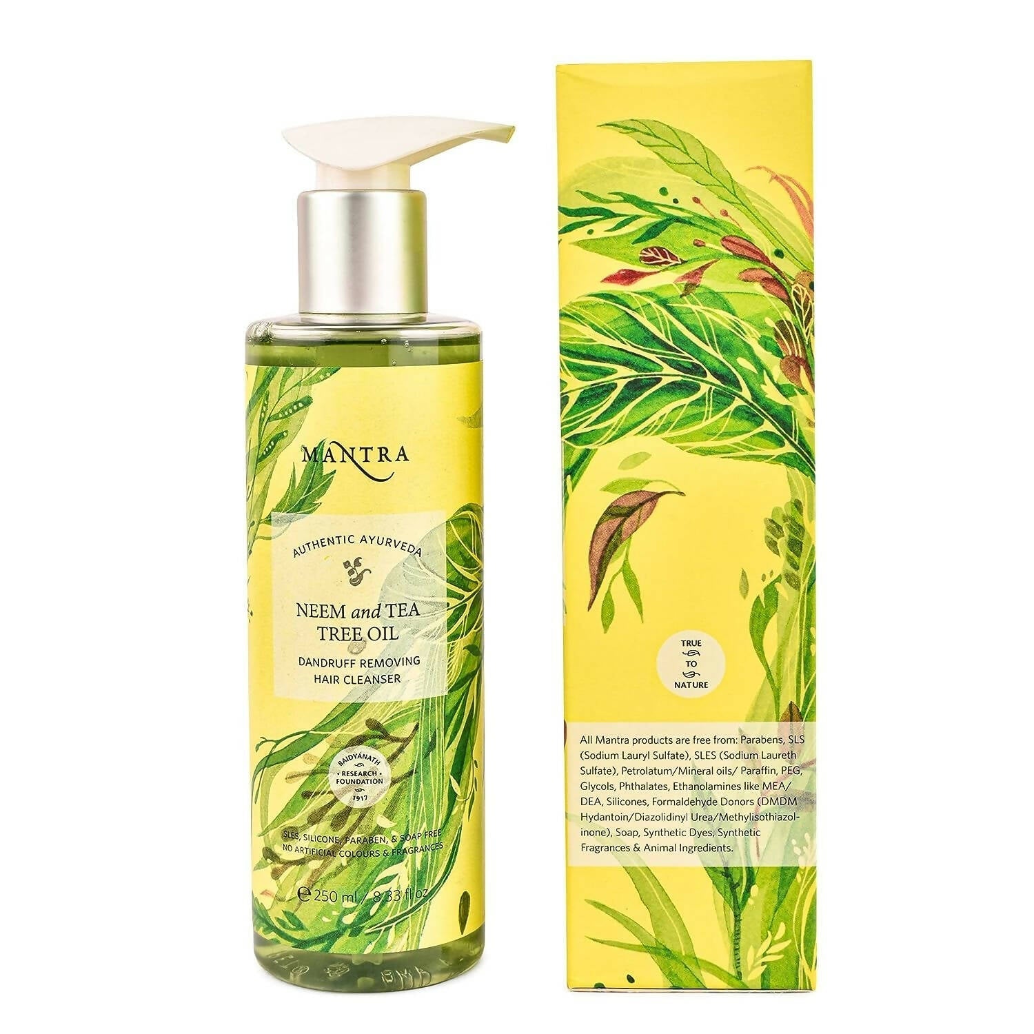 Mantra Herbal Neem and Tea Tree Oil Dandruff Removing Hair Cleanser