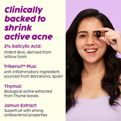 PLIX The Plant Fix Jamun Acne Spot Corrector Gel For Reducing Active Acne