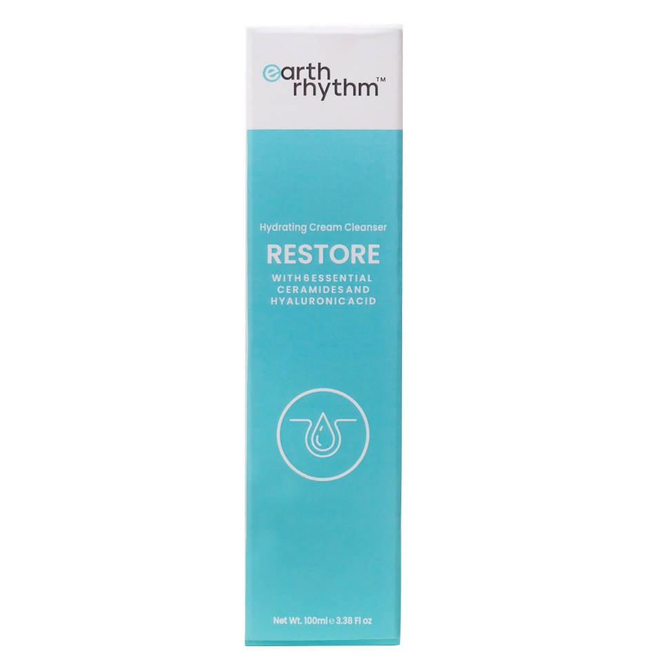 Earth Rhythm Restore cream cleanser packaging on a white background