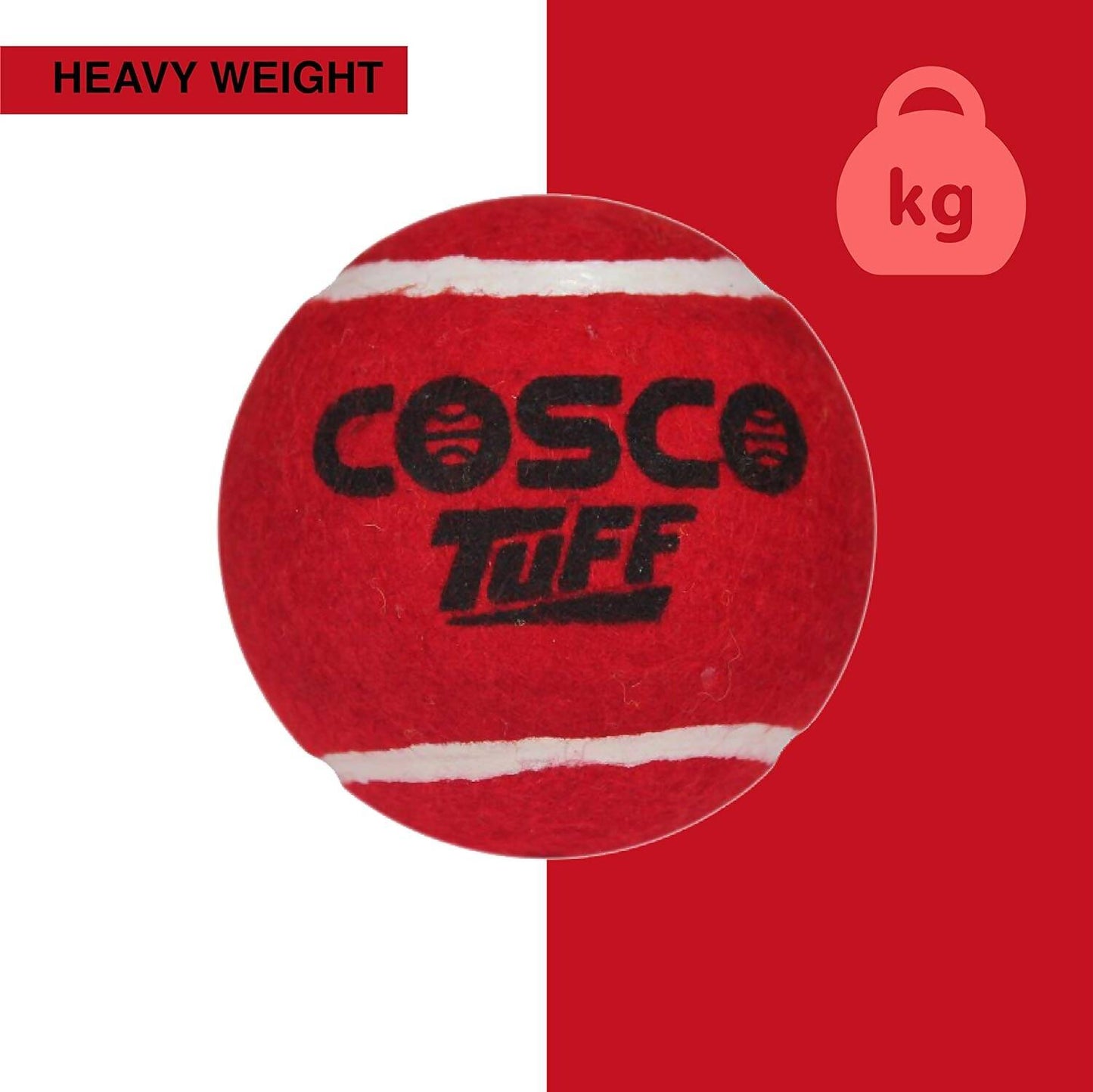 Cosco Tuff Heavy Weight Ball - Red (Pack of 6)