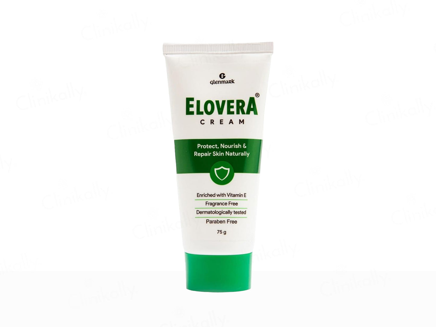 Elovera cream tube on a white background