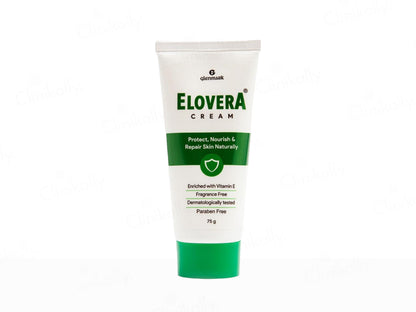 Elovera cream tube on a white background