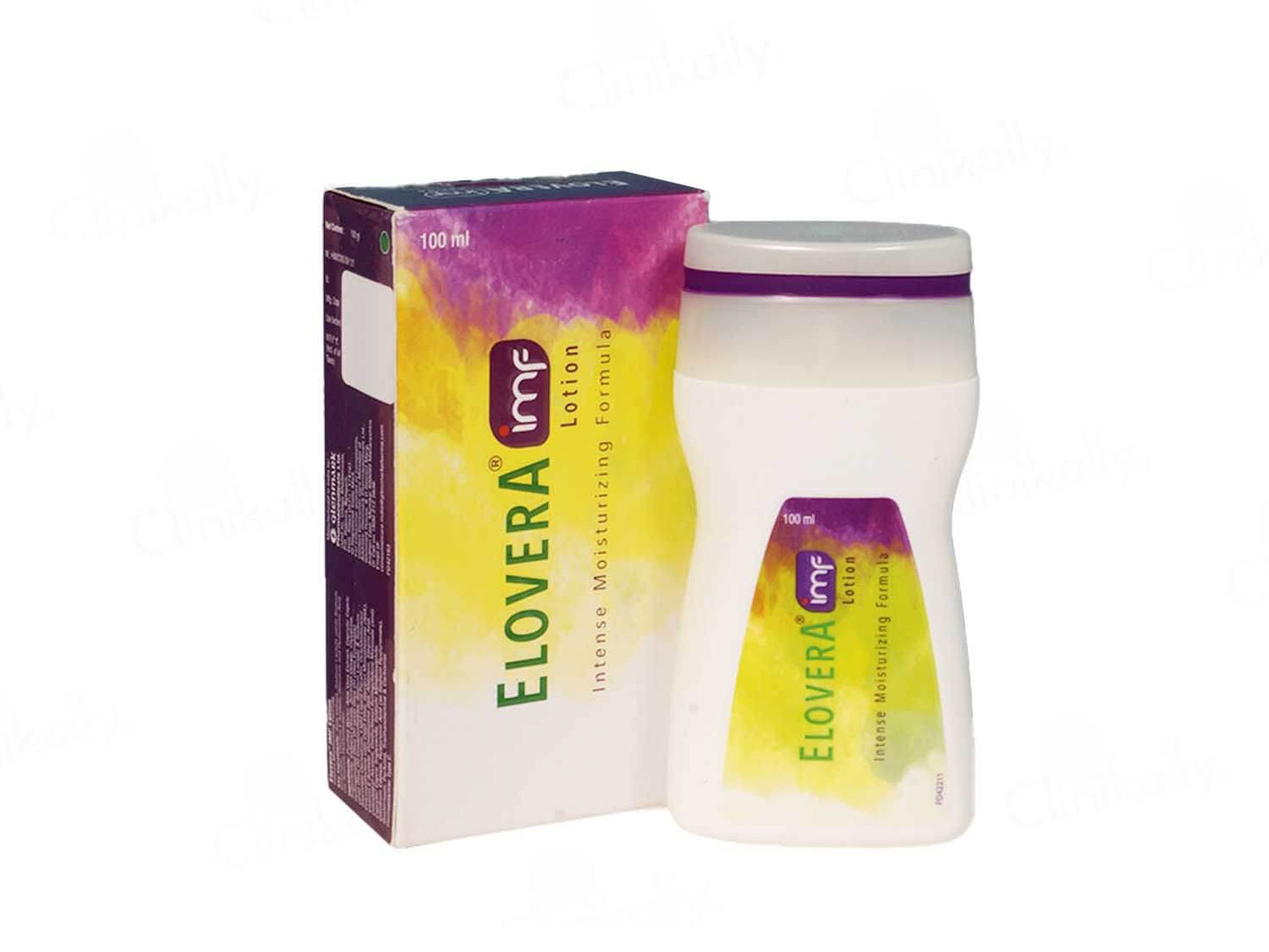 Elovera lotion packaging with box on a white background
