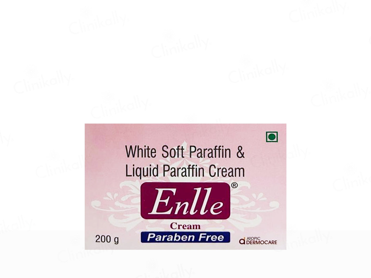 Box of Enlle White Soft Paraffin & Liquid Paraffin Cream on a white background