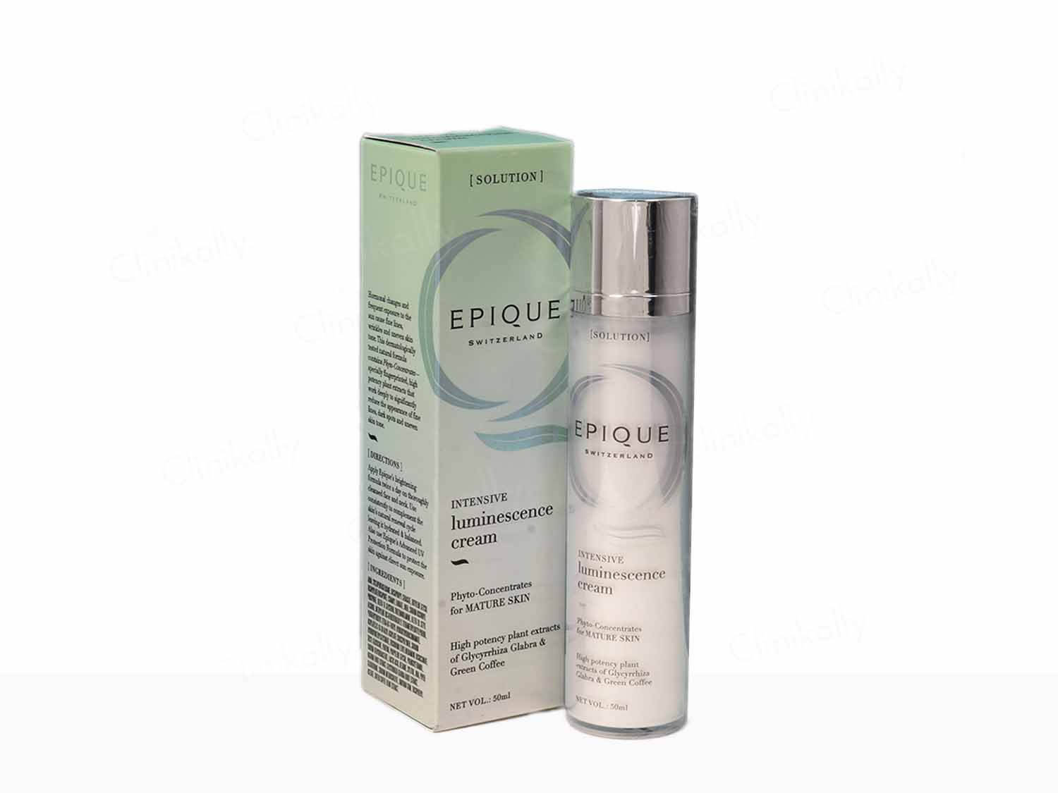 Epique Intensive Luminescence Cream bottle and packaging on a white background