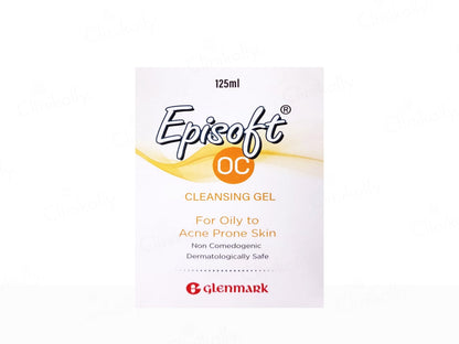 Episoft OC cleansing gel packaging on a white background