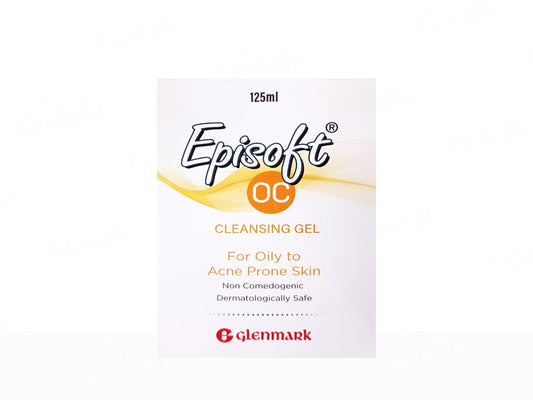 Episoft OC cleansing gel packaging on a white background