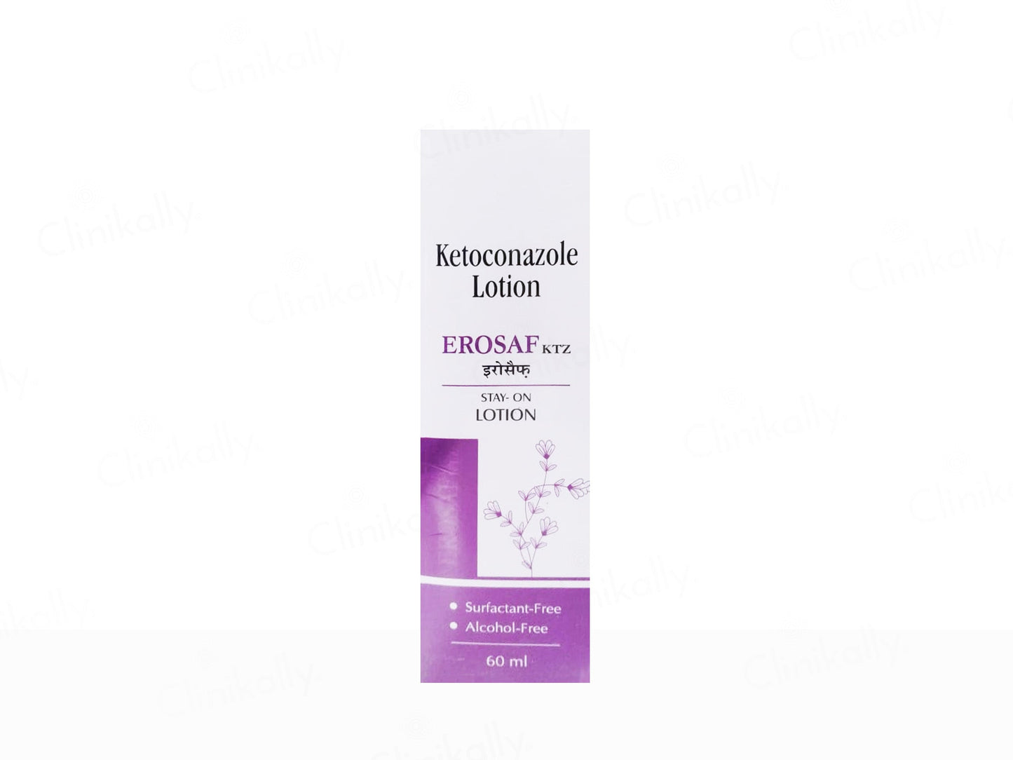 Ketoconazole Lotion packaging with 'EROSAF' branding on a white background